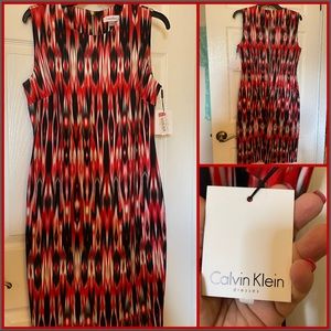 Calvin Klein Dress Size 10 NEVER WORN! Beautiful vibrant colors
